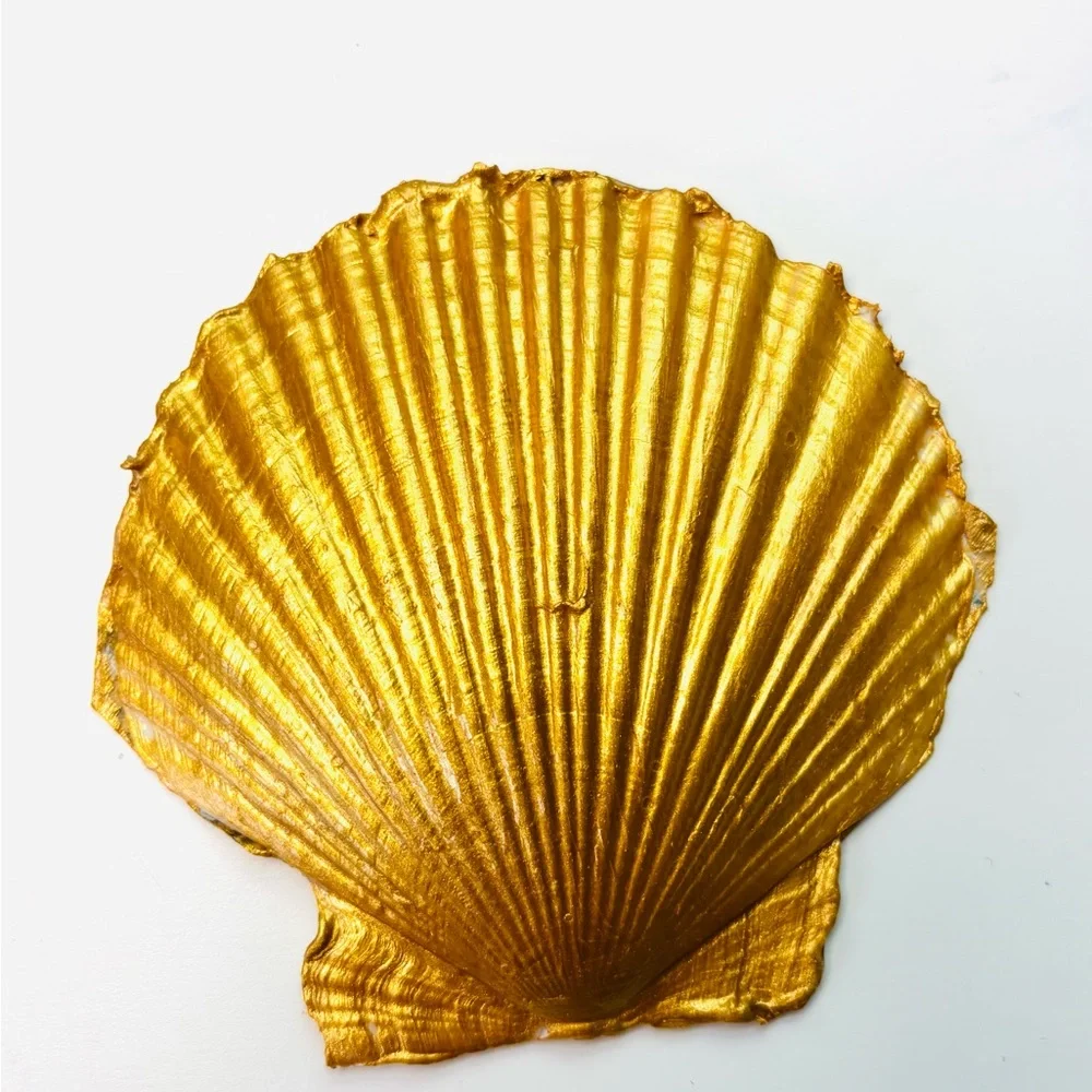 Handmade Scallop Shell Trinket Dish W/ Willam Morris Decoupage Design